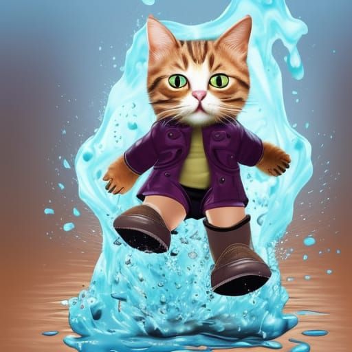 Fantasy Splash Art: Cat's Vision of Dry Boots
