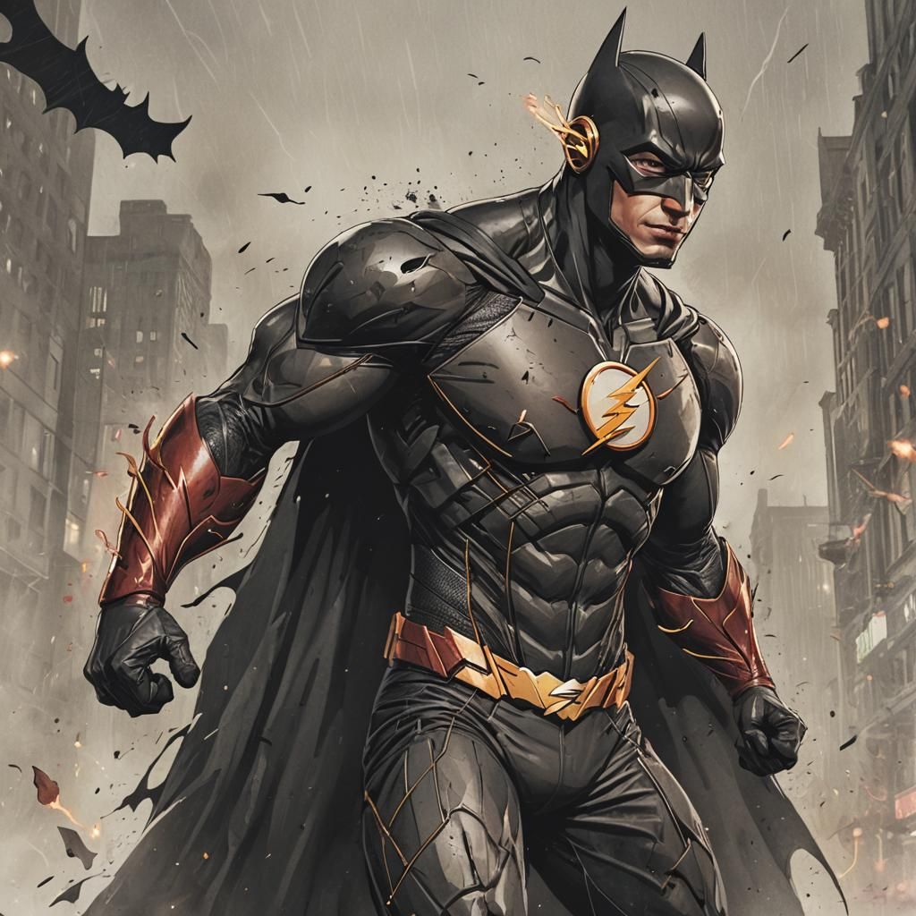 The Flash and Batman Superhero Fusion