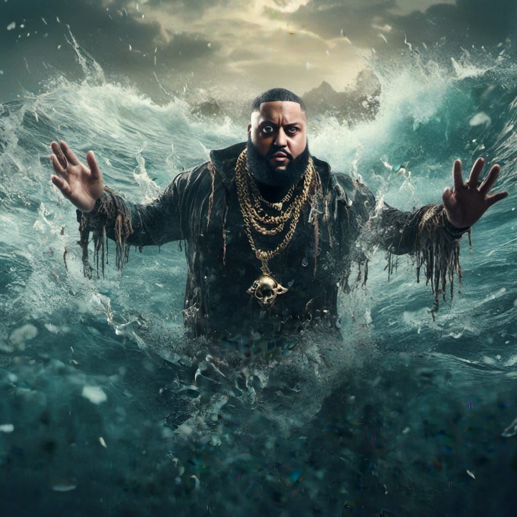 Scary Rapper DJ Khaled Emerges from the Sea