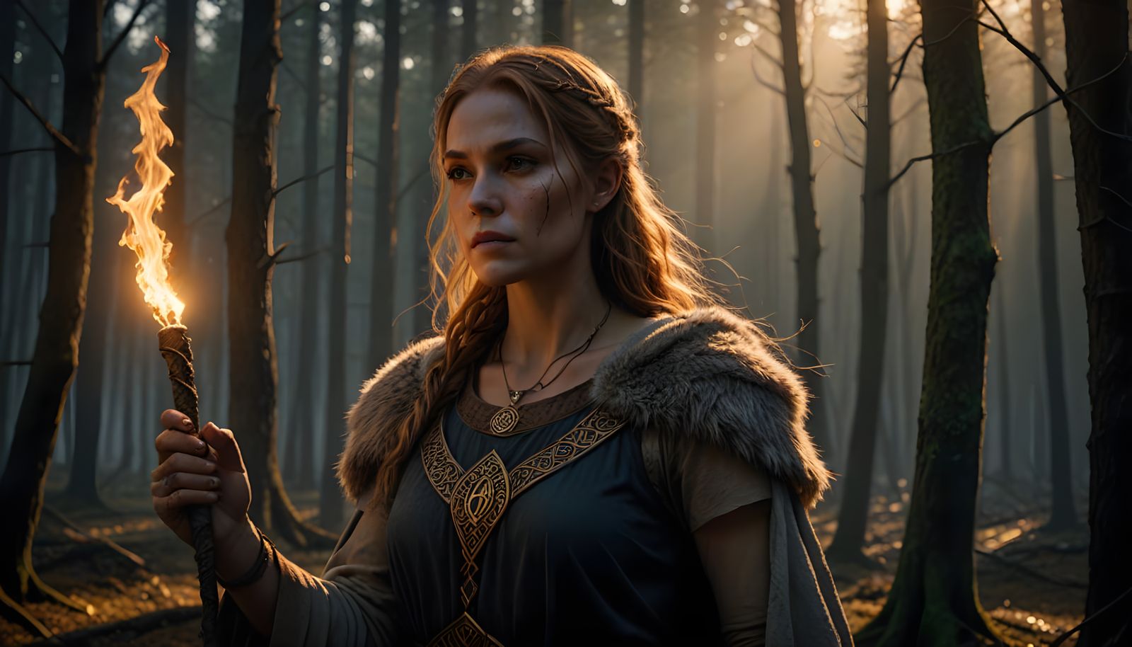 Ethereal Fantasy Goddess in Nordthra Style