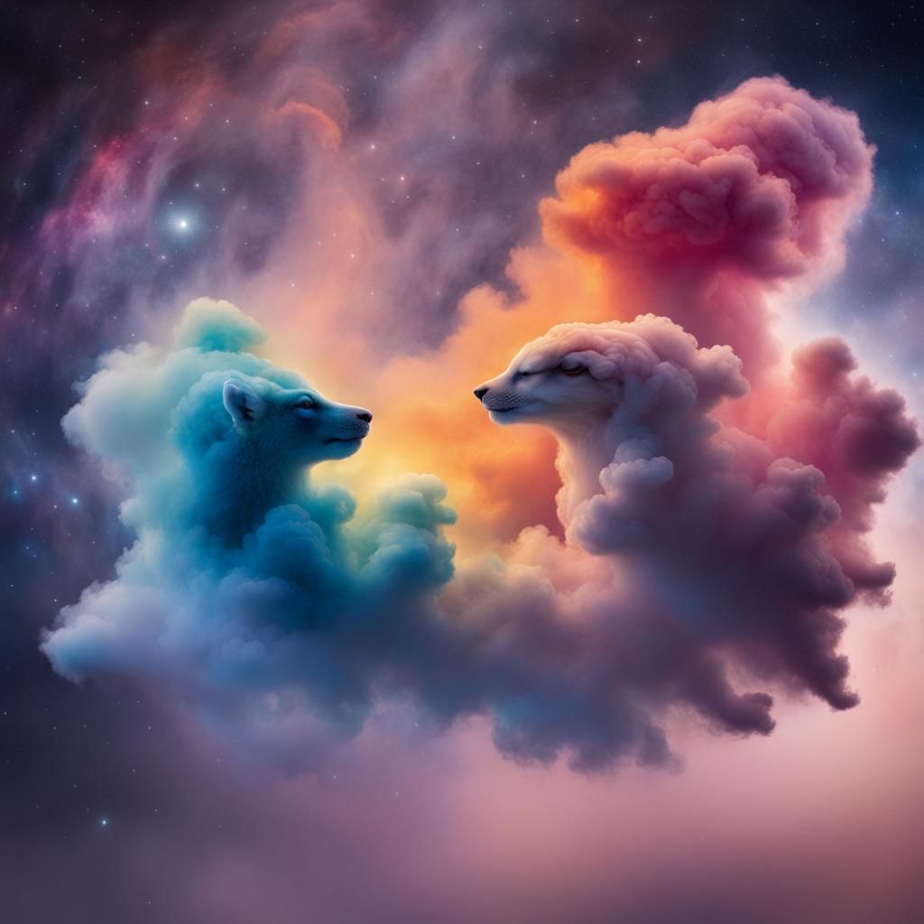 Colorful Animal Cloud Nebula