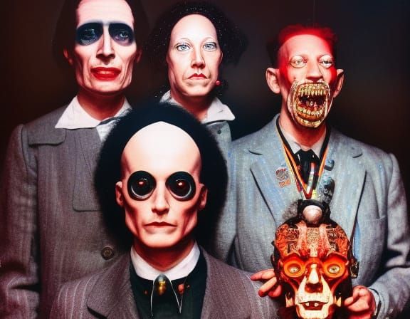 Heavy Metal Portrait of Historical Figures in Nucleotidescap...