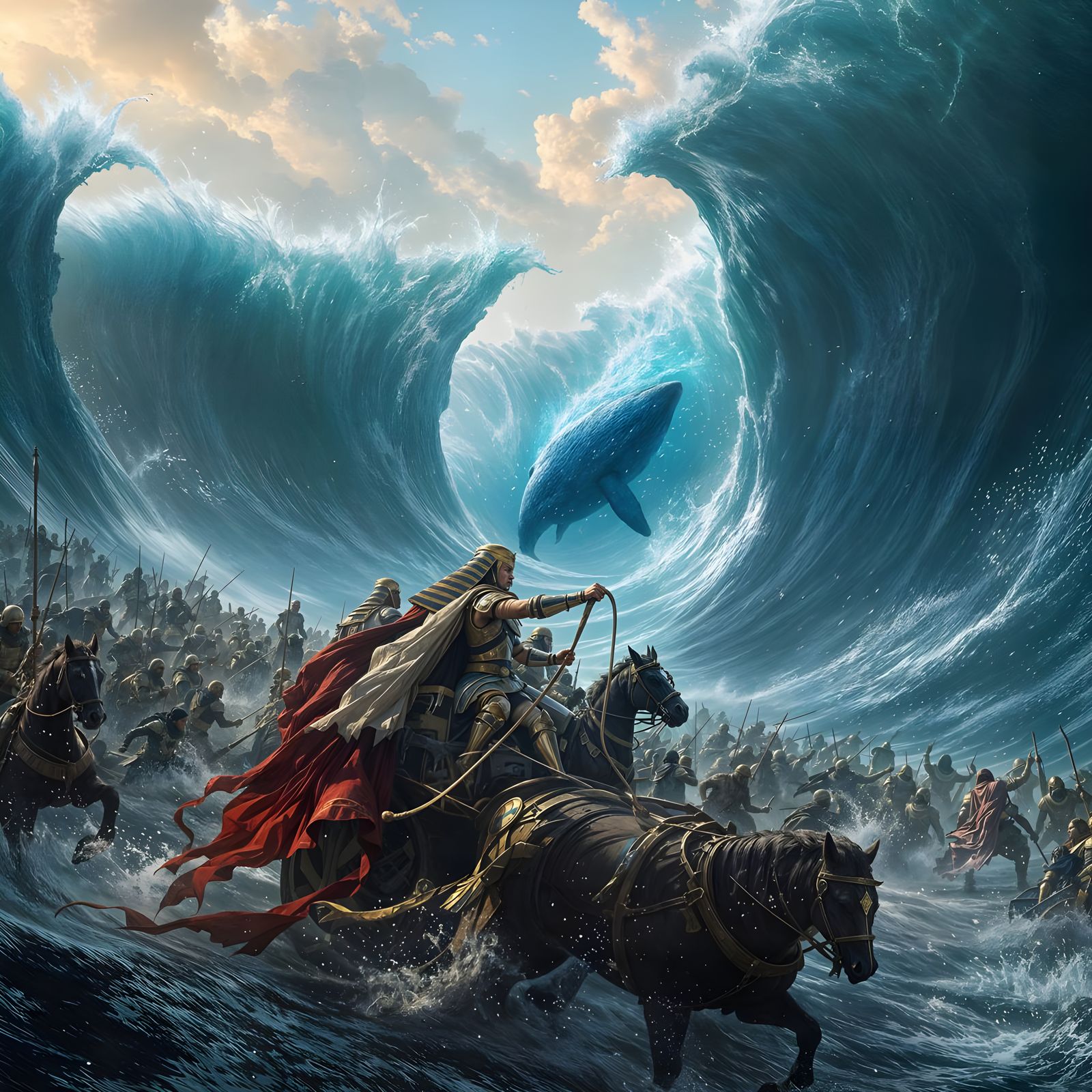 Pharoah's Army Pursues Moses