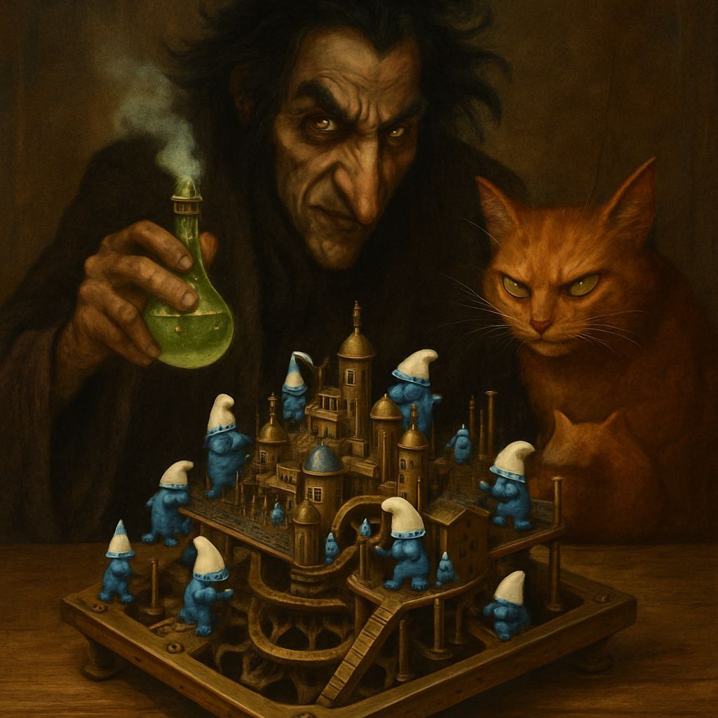 Steampunk City Under Threat From Wizard