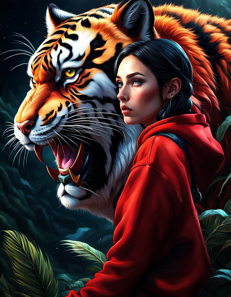 Girl and her Tiger