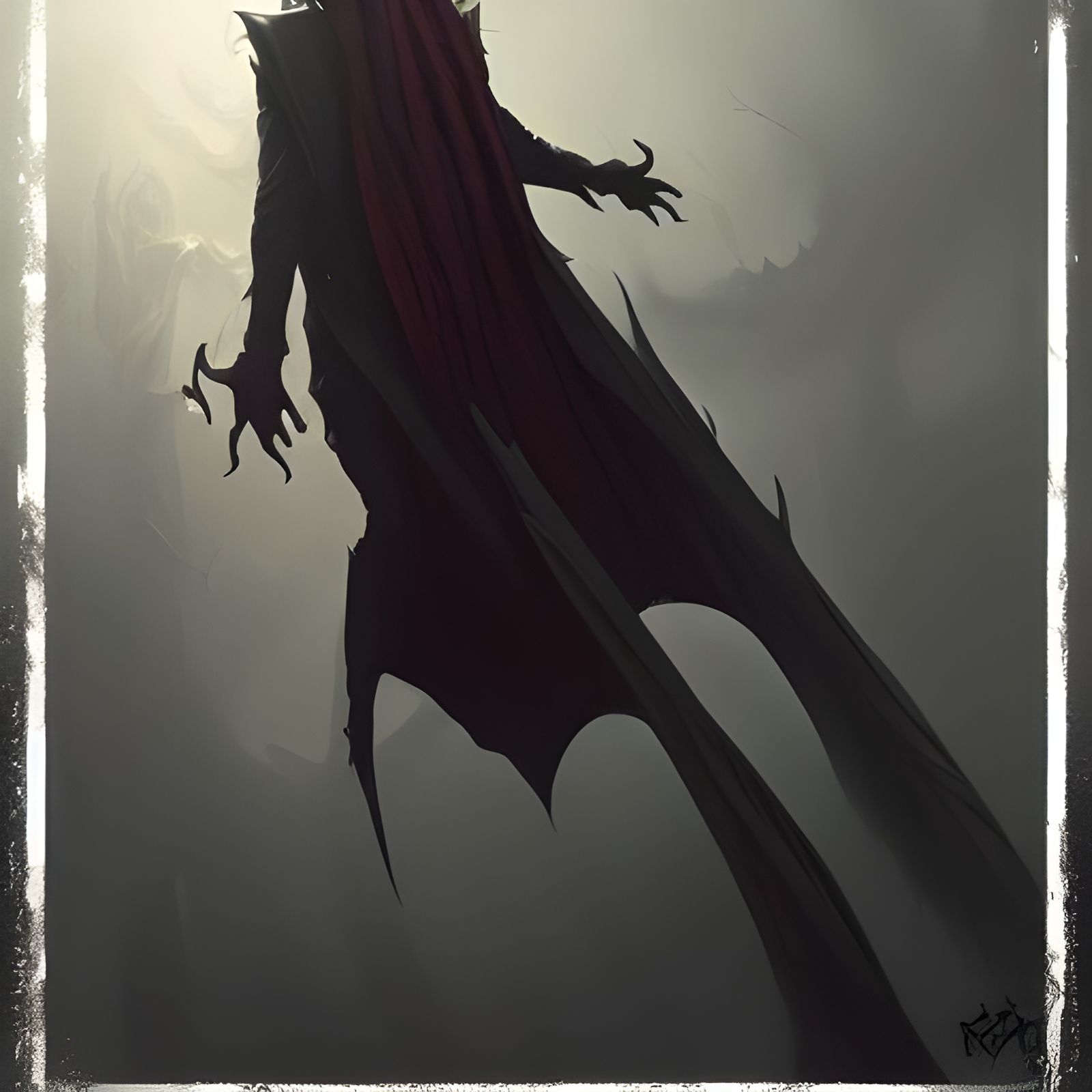 Sinister Illithid in Dark Fantasy Style