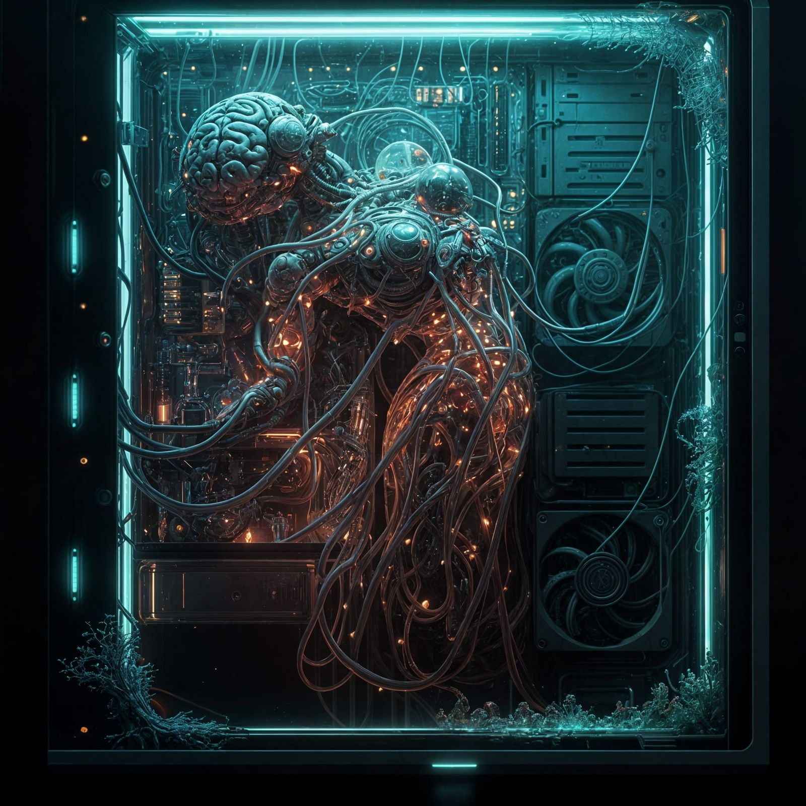 Metroid's Mother Brain in Desktop Computer