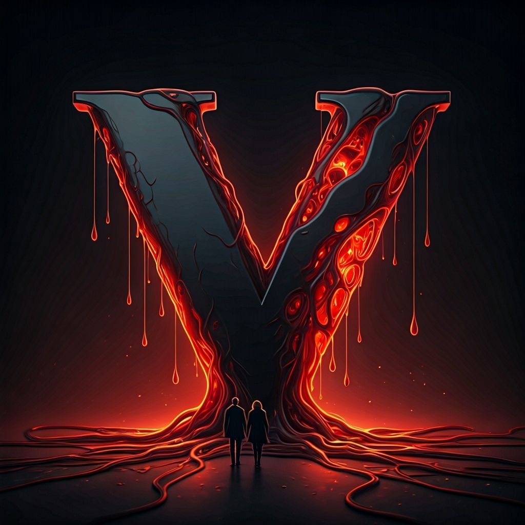 Black Mirror V Heart Dripping Energy with Couple