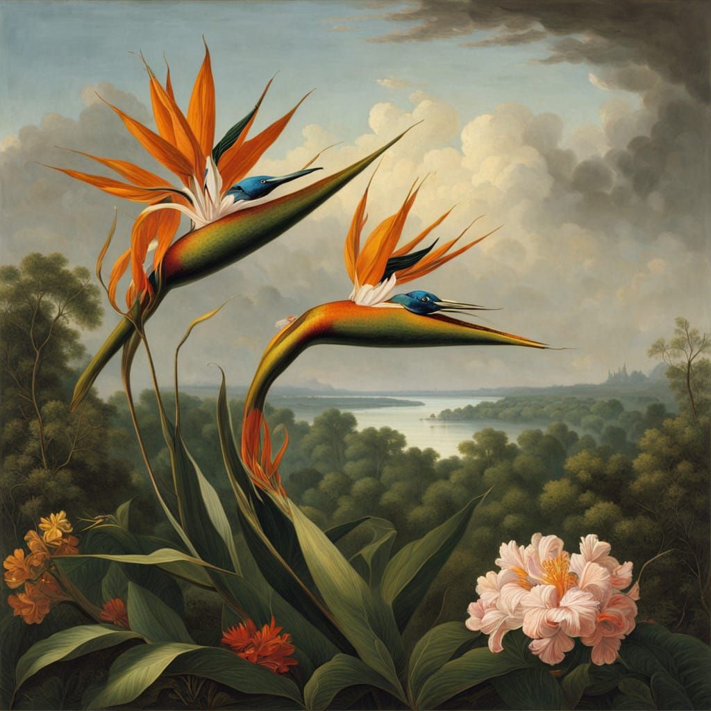 Bird of Paradise in Tropical Paradise