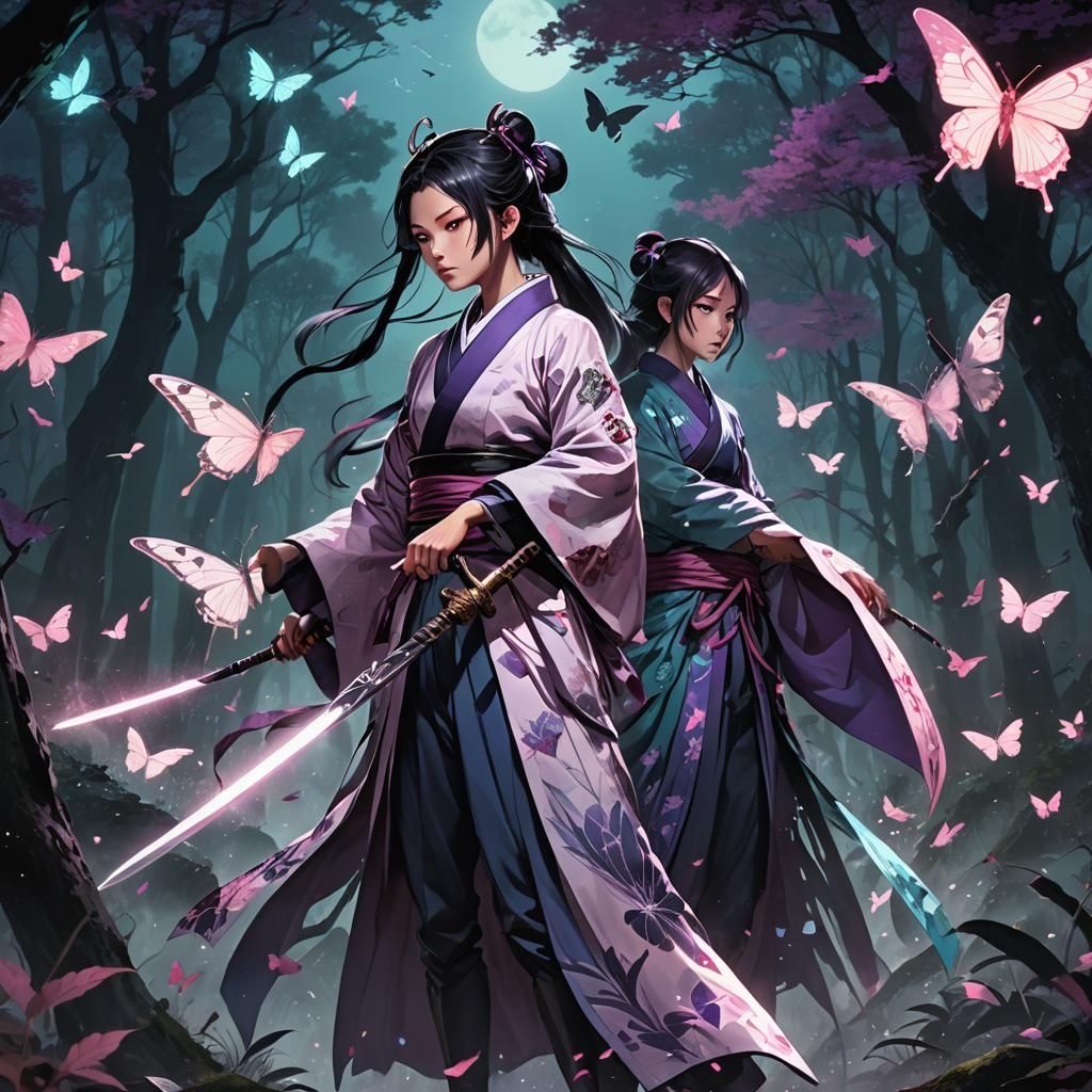 Shinobu Kocho in Dark Fantasy Style