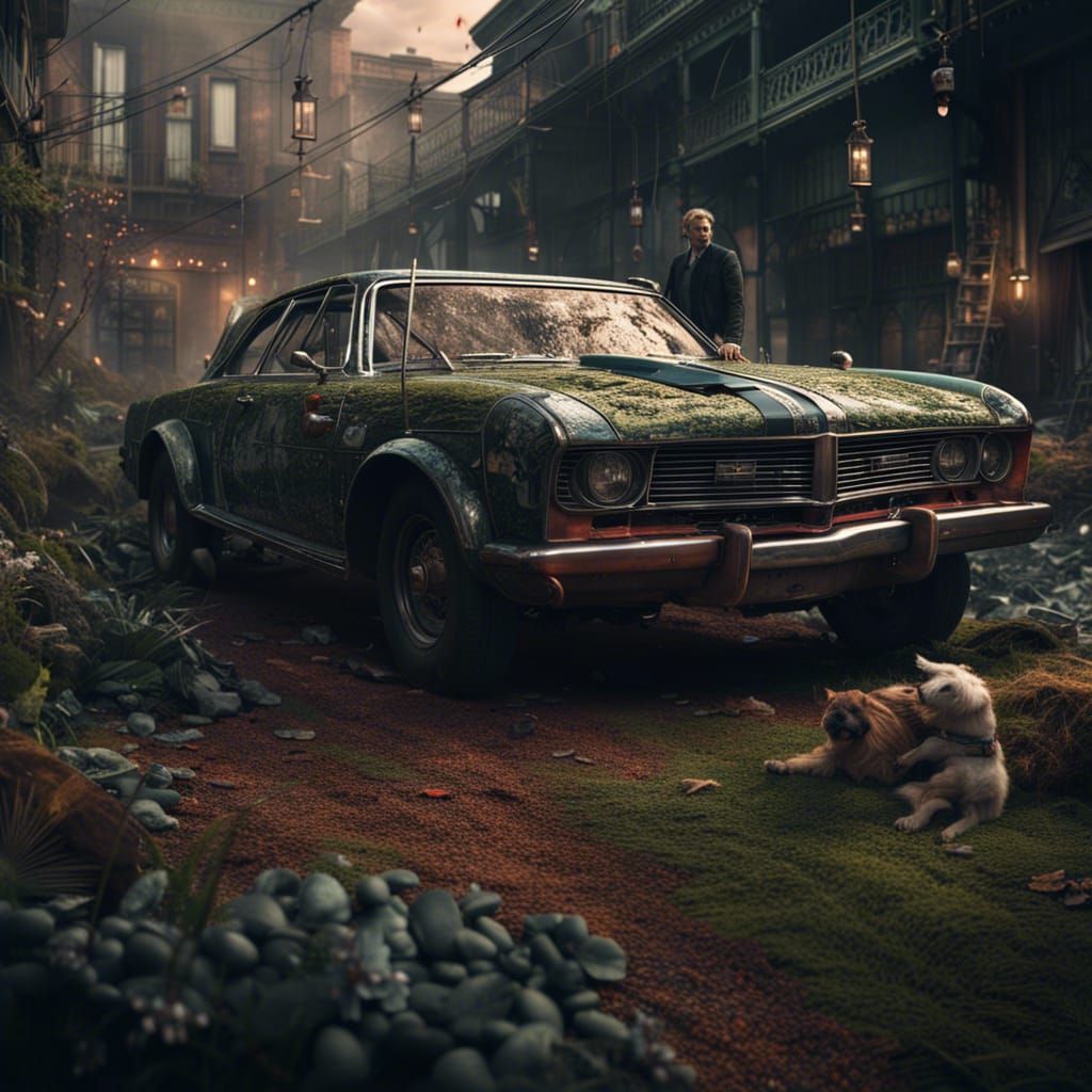 Dramatic Unconventional Car Digital Matte Painting