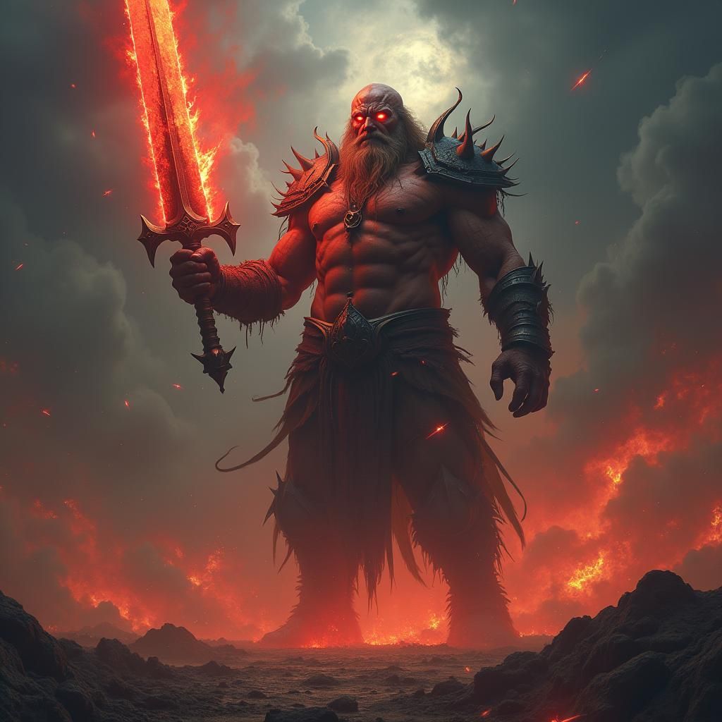 Deimos, God of Dread, Amidst War and Fire