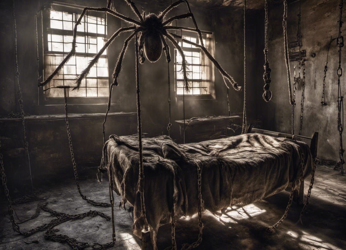Torture room with giant hairy creepy Spider!