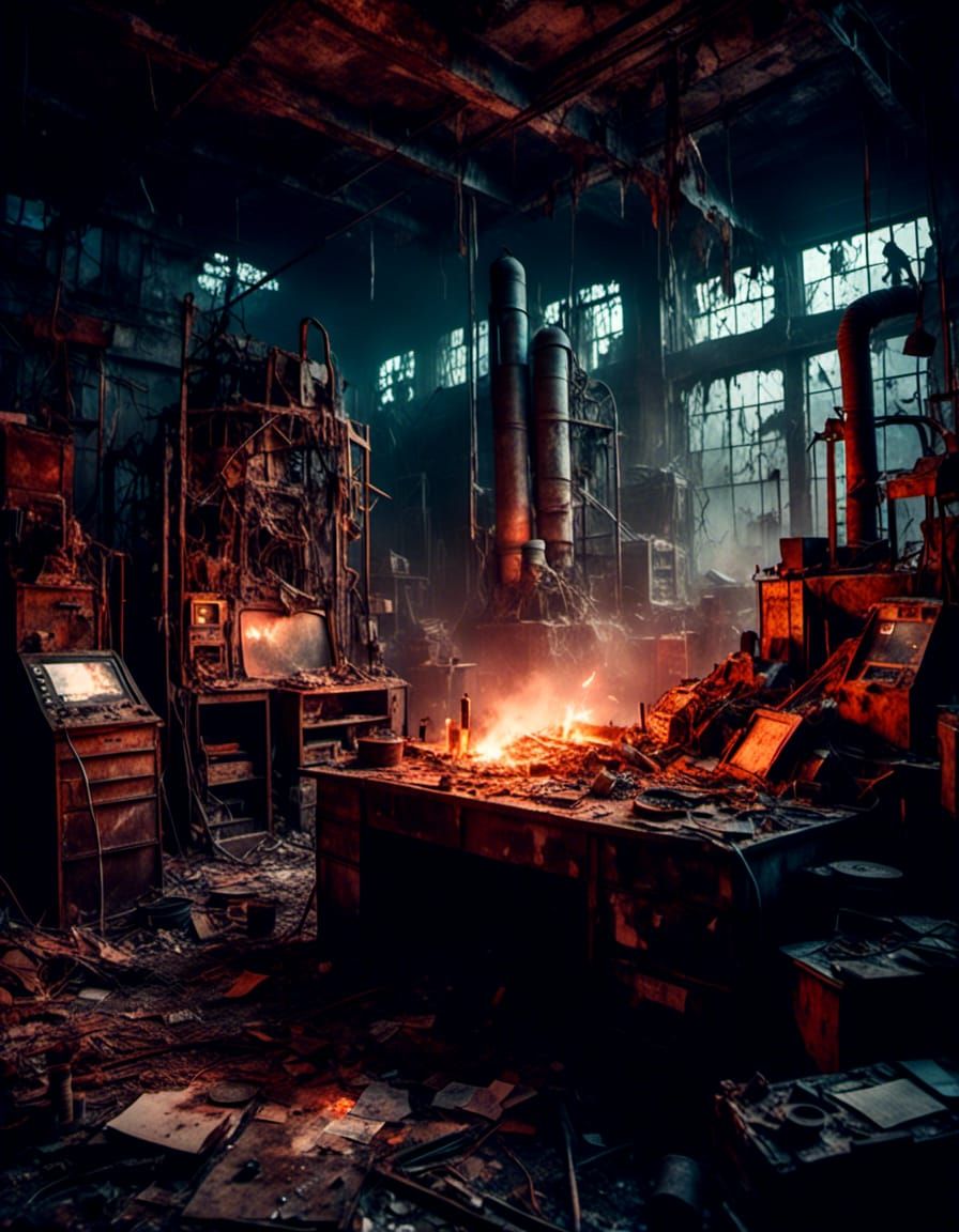 Angry Goose in a Sci-Fi Horror Lab