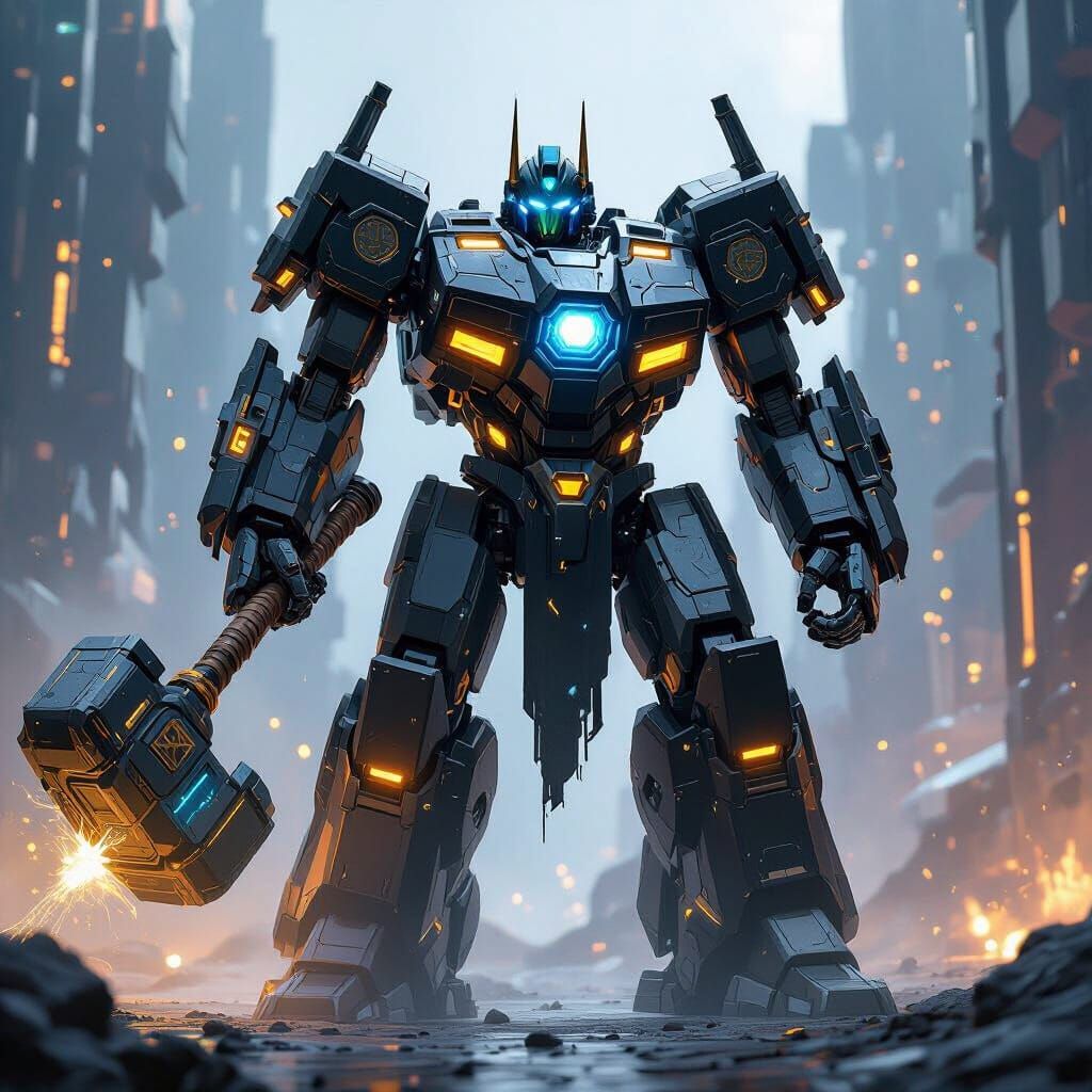 Trailbreaker Prime: Regal Robot with War Hammer