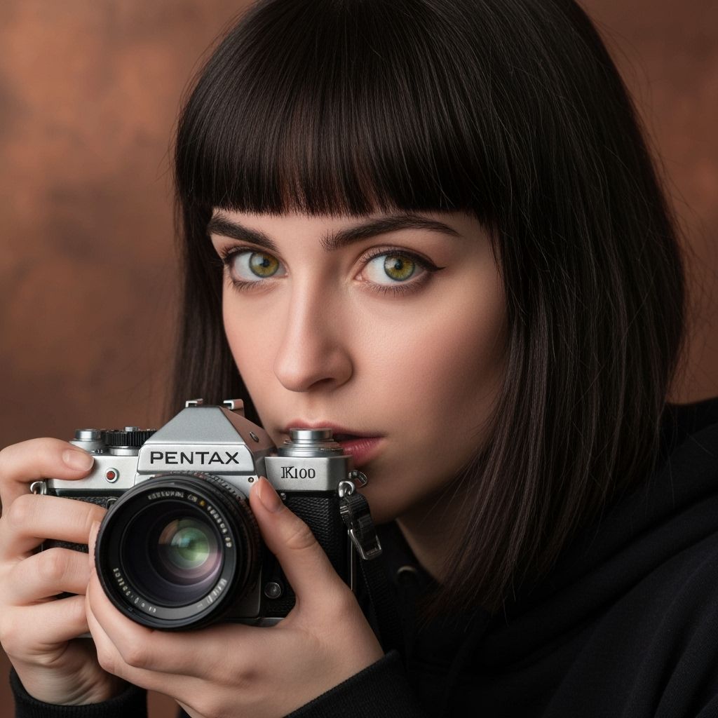 Hyperrealistic Portrait of French Woman on Copper