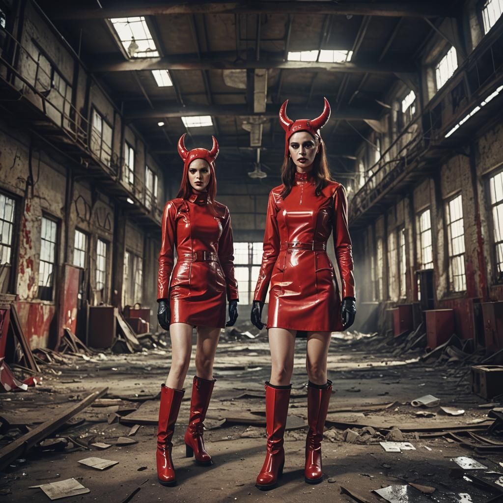 Demons Re-enact Hell in Abandoned Factory: Cinematic Still