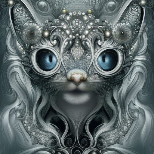 Magical Filigree Fantasy Art in Hyperdetailed Style