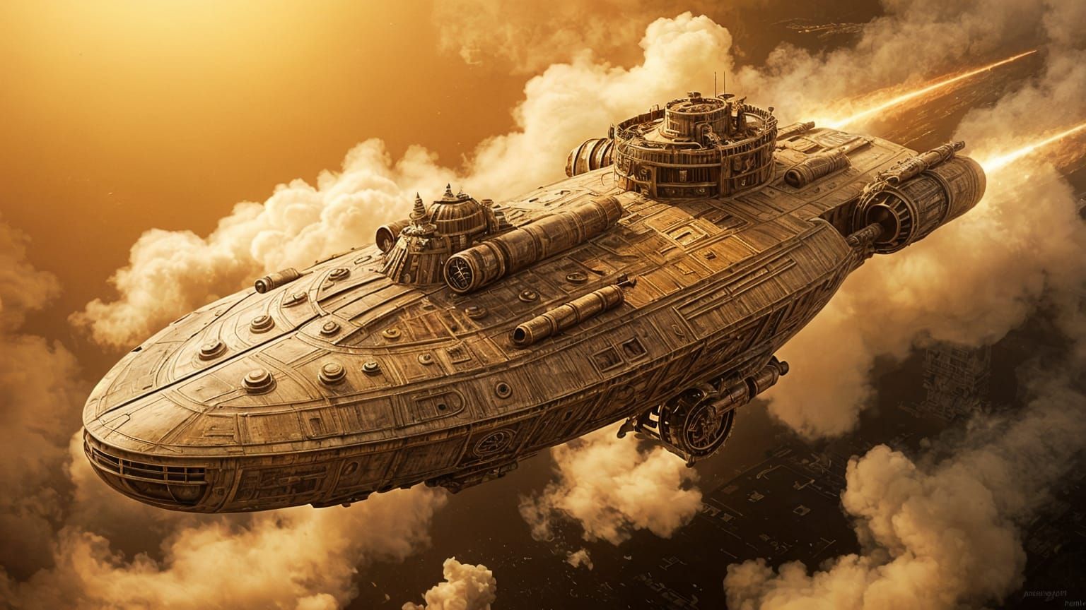 Steampunk Star Trek Starfleet Ship