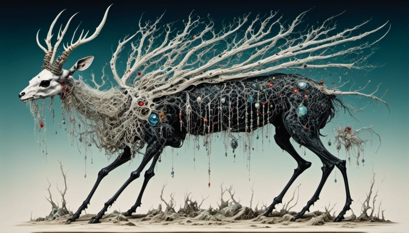 Jeweled Skeleton Queen with Filigree Details