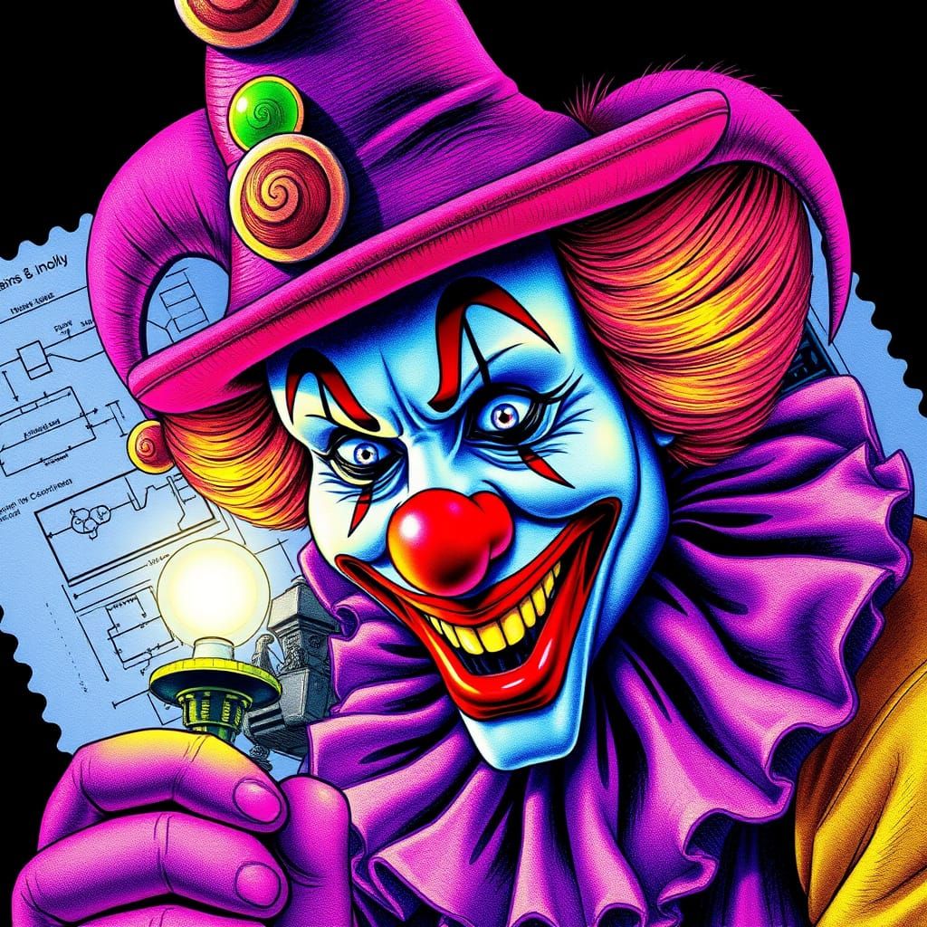 Clown and Bard in Arcology Blueprint