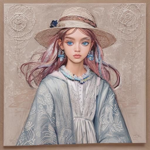 Abstract Portrait in Cubist Style