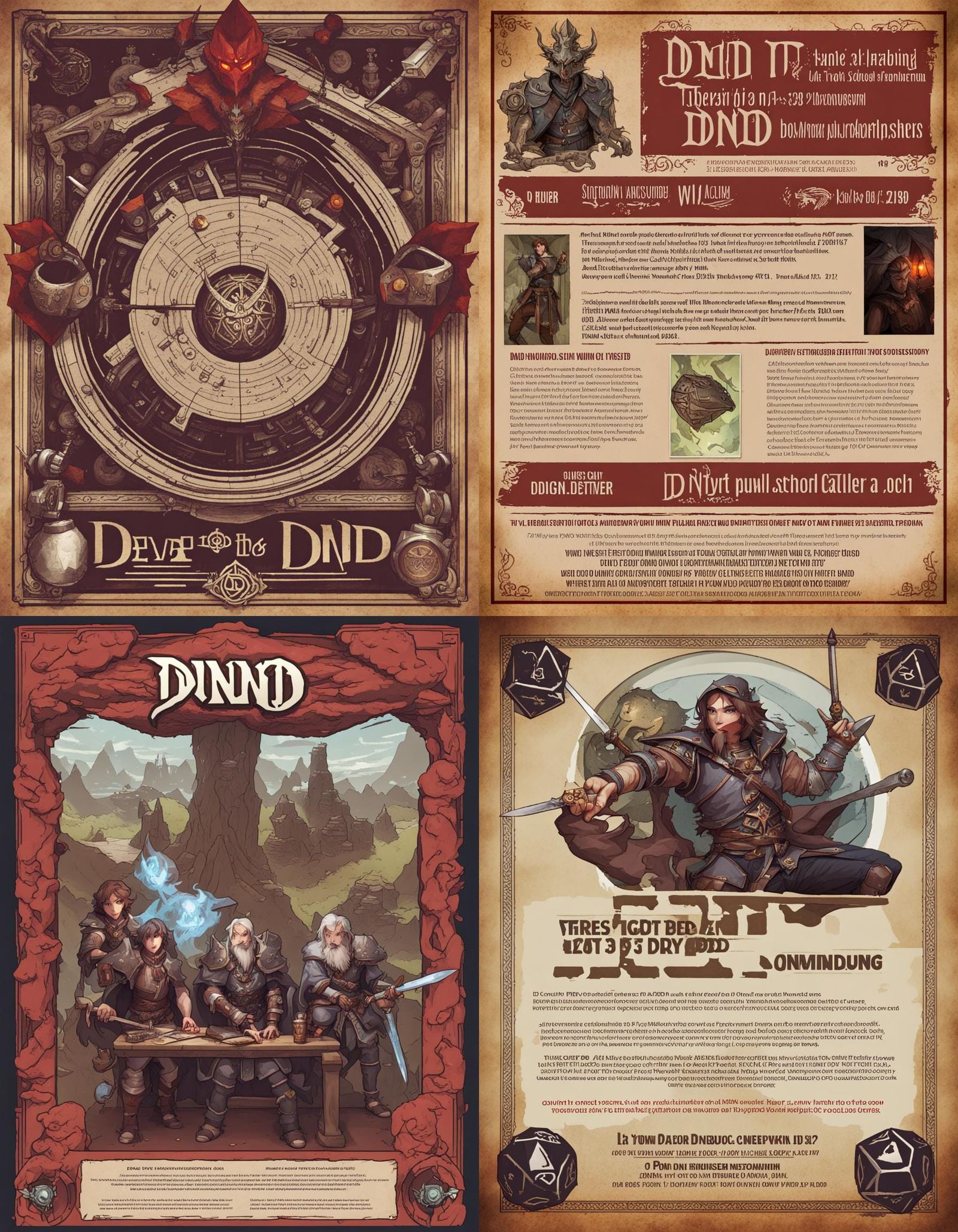 Dungeons and Dragons Game Night Flyer