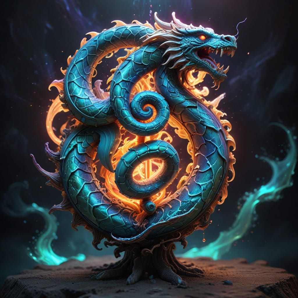 Divine Serpent Scepter Radiates Healing Power