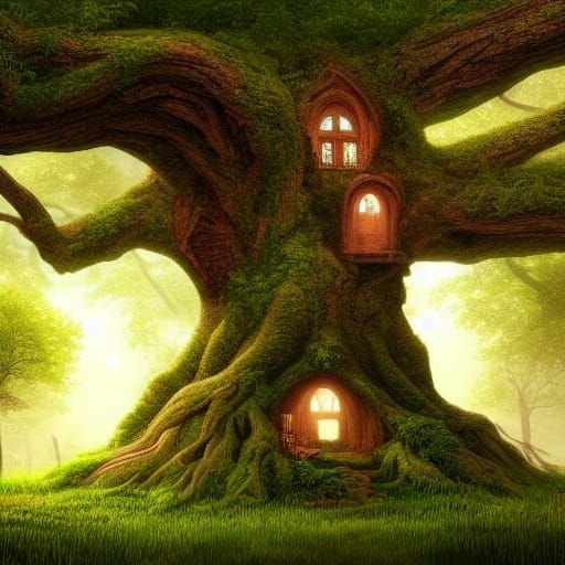 Enchanted Fairy Tree Home in White Oak