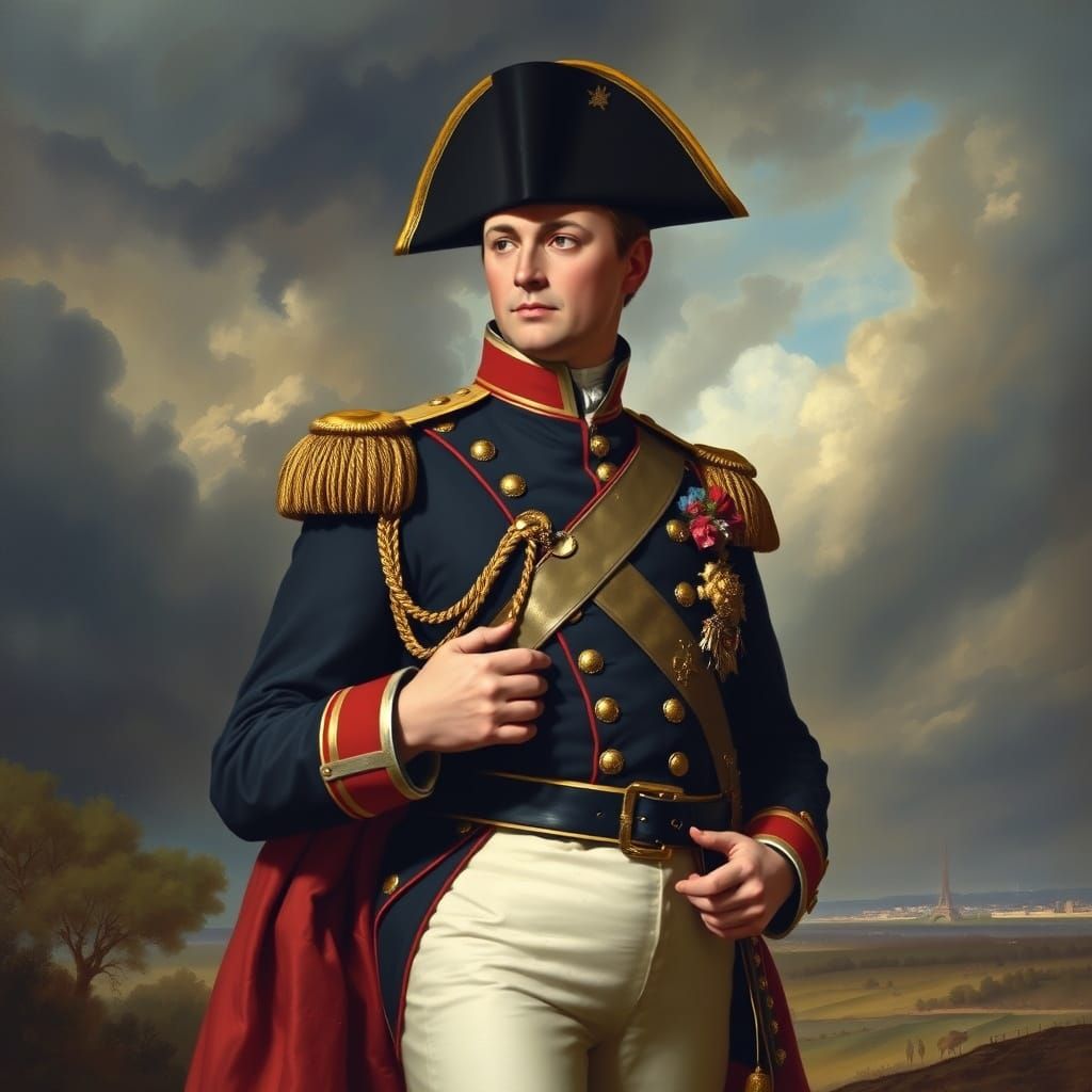 Napoleon in Neoclassical Military Attire
