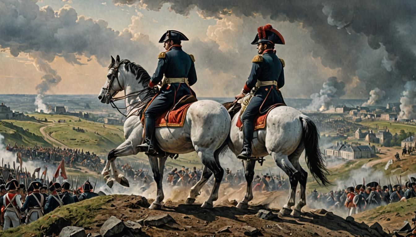 Napoleon Watches Waterloo Defeat From Hilltop