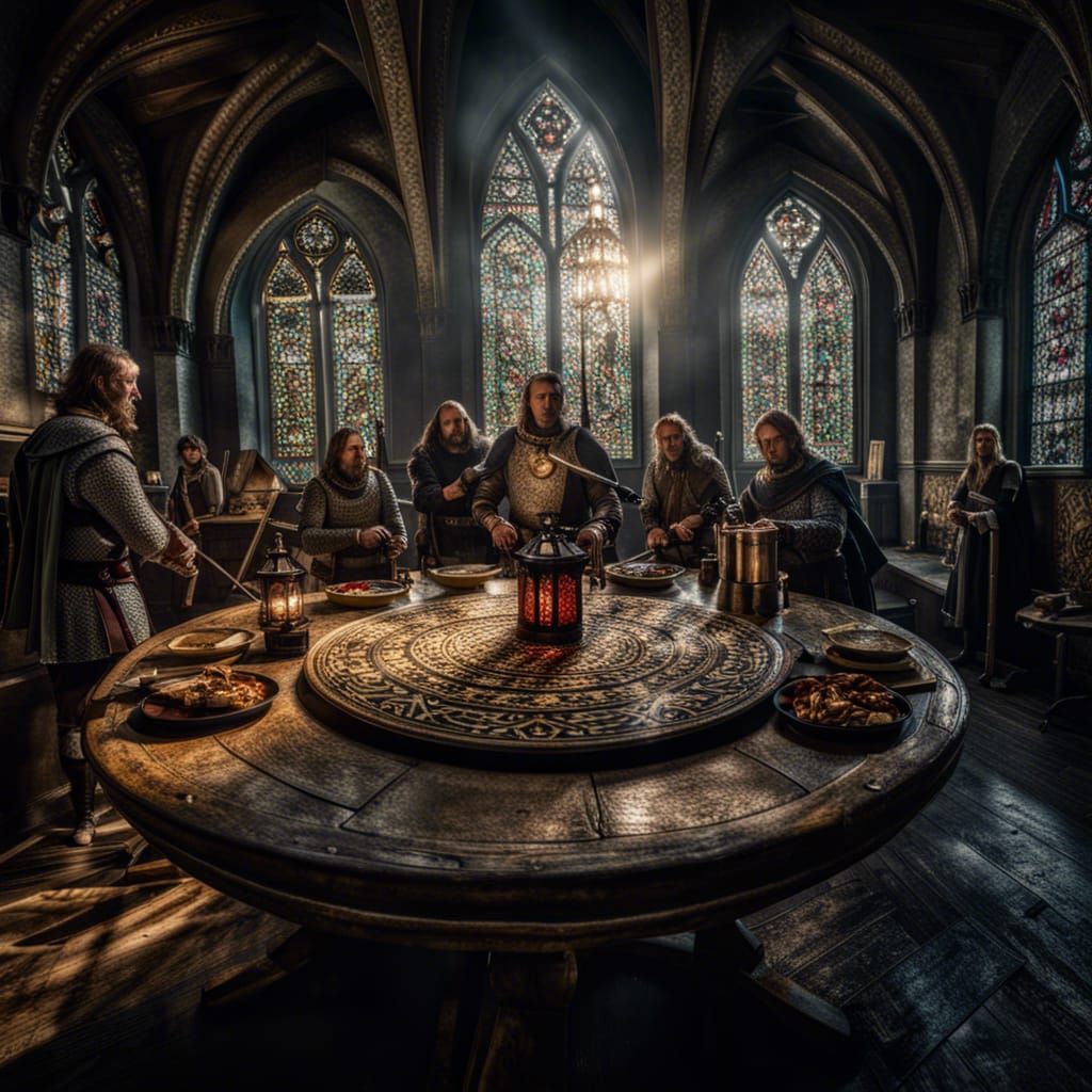 King Arthur and the Knights: Hyperrealistic Render