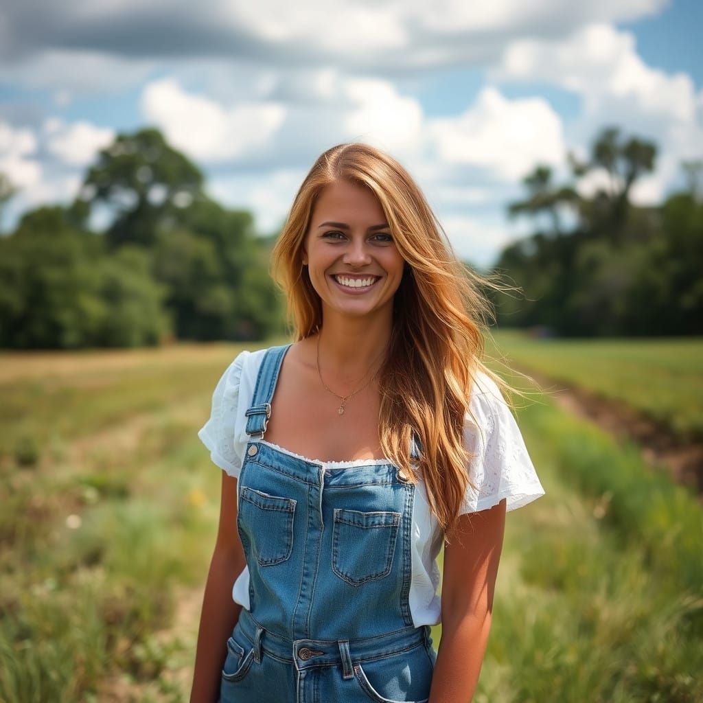A Radiant Southern Belle in Rustic Louisiana
