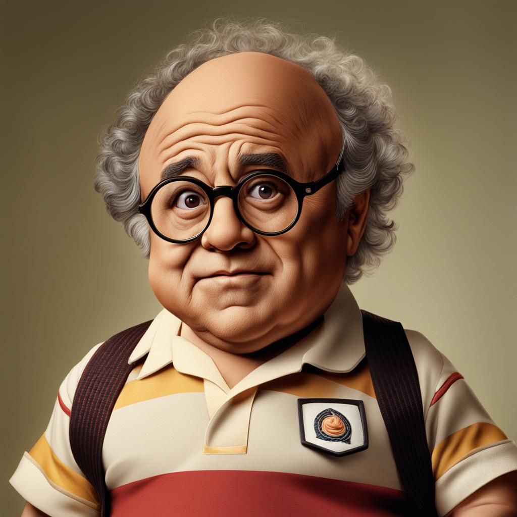 Hyperrealistic Baby with Danny DeVito's Face