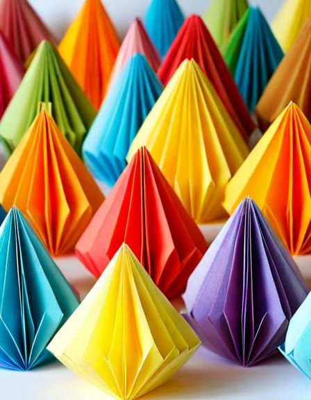 Paper Origami Carnival Scene