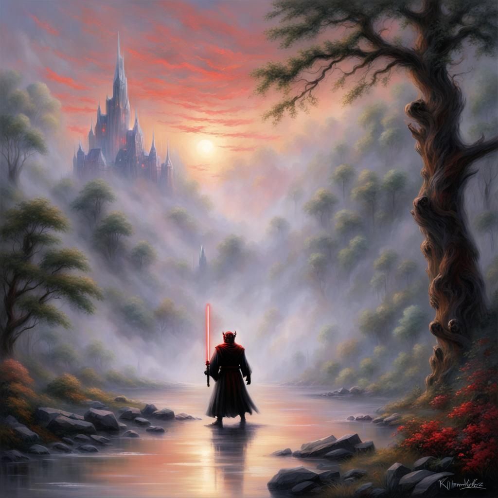Darth Maul in Ethereal Fantasy Style