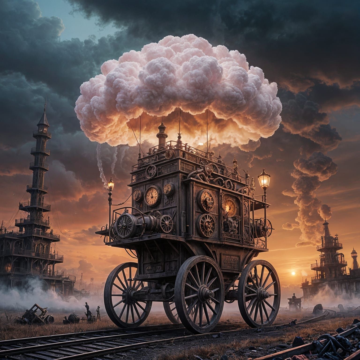 Mysterious Steampunk Haunting in a Cloud of Cotton Candy