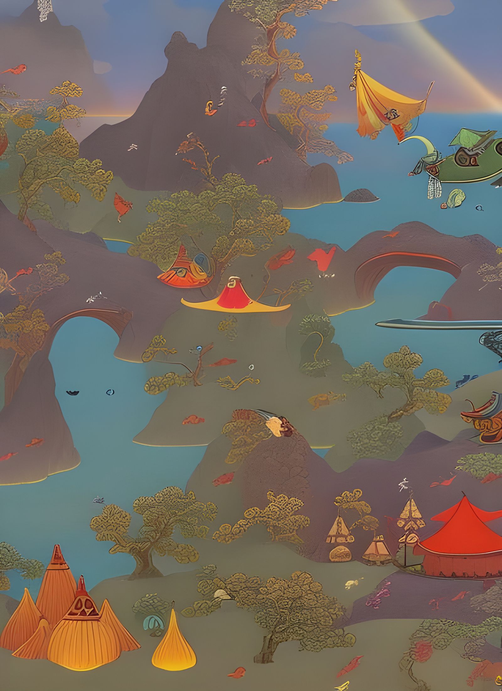 Surreal Mashup: Magicians, Dinosaurs, and Dragons