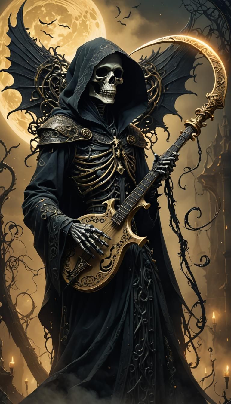 Death notes,  musical note scythe