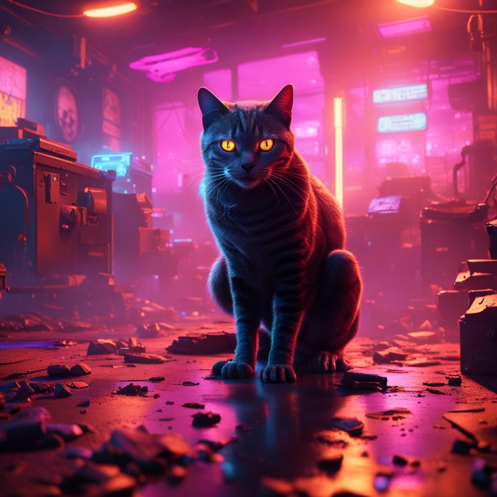 Detective Cat at Frog Village Crime Scene