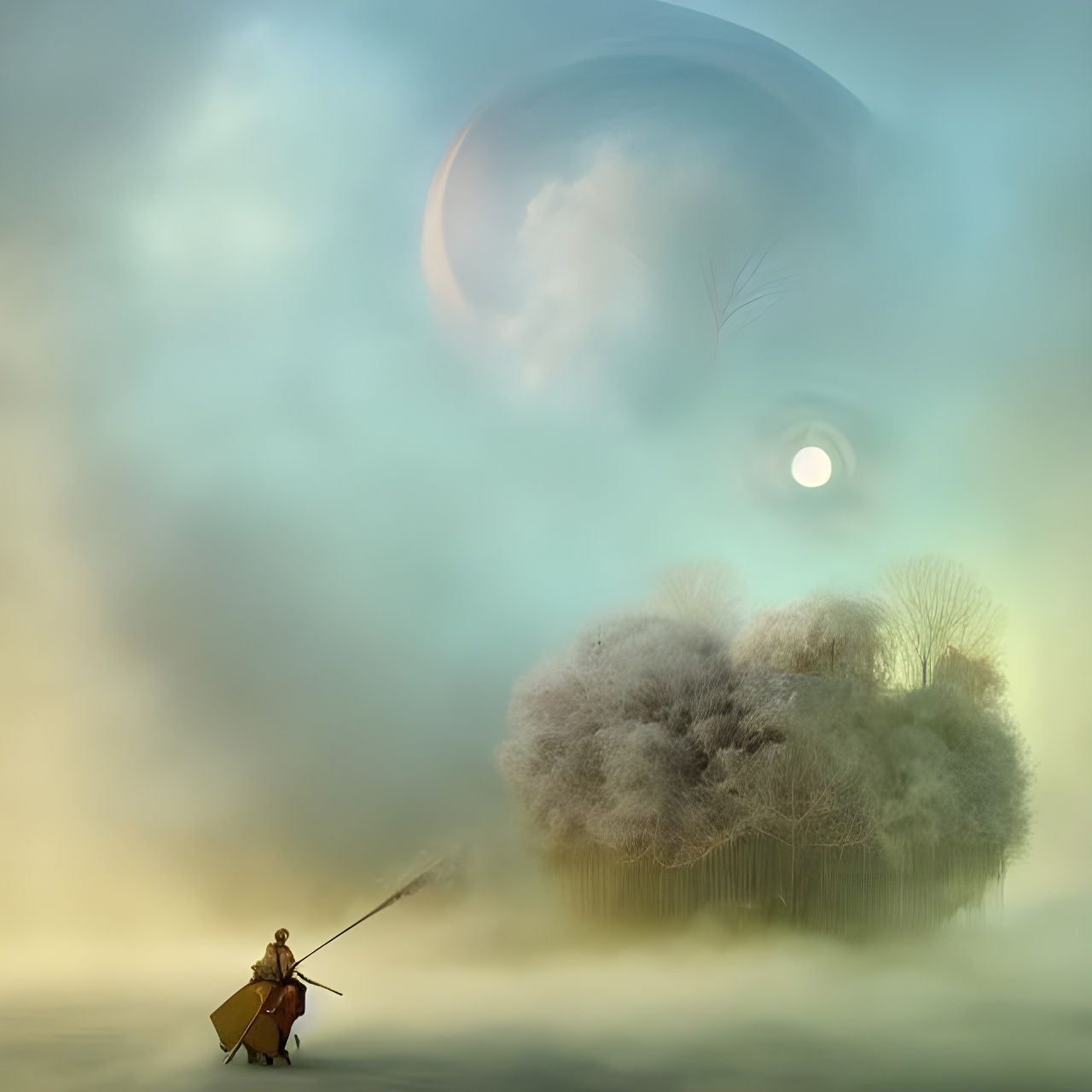 Magical Biological Landscape with Dreamy Prism Effects