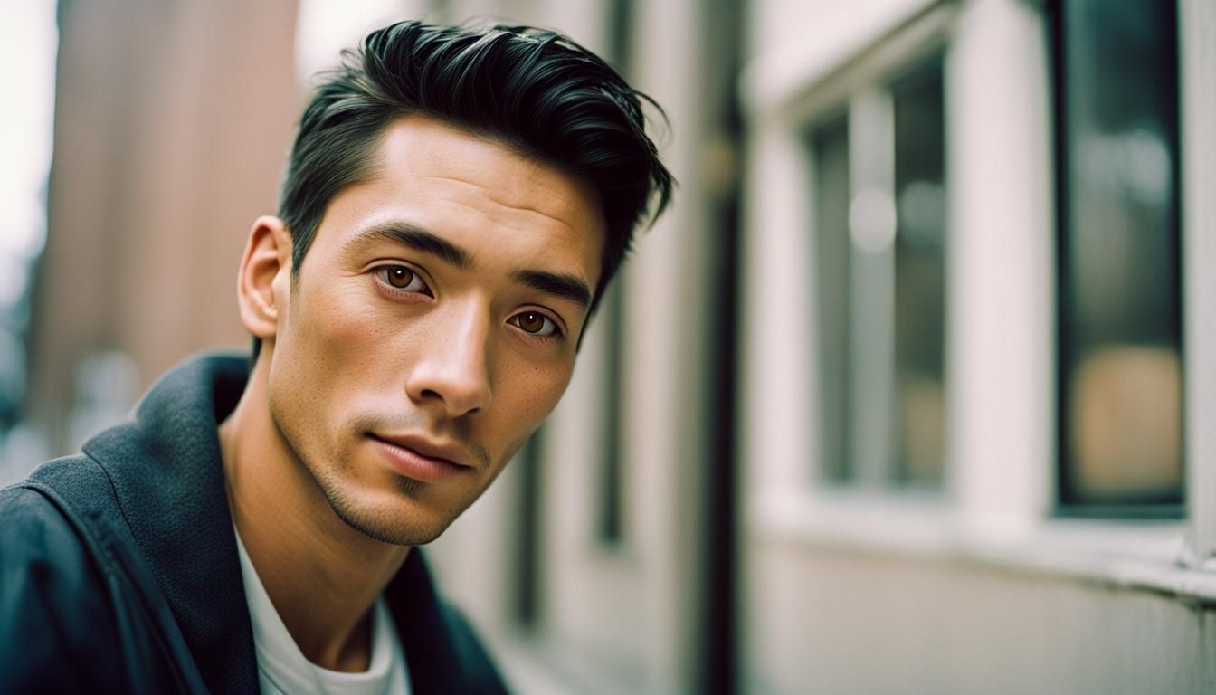 Portrait of Eastern Man in Natural Light