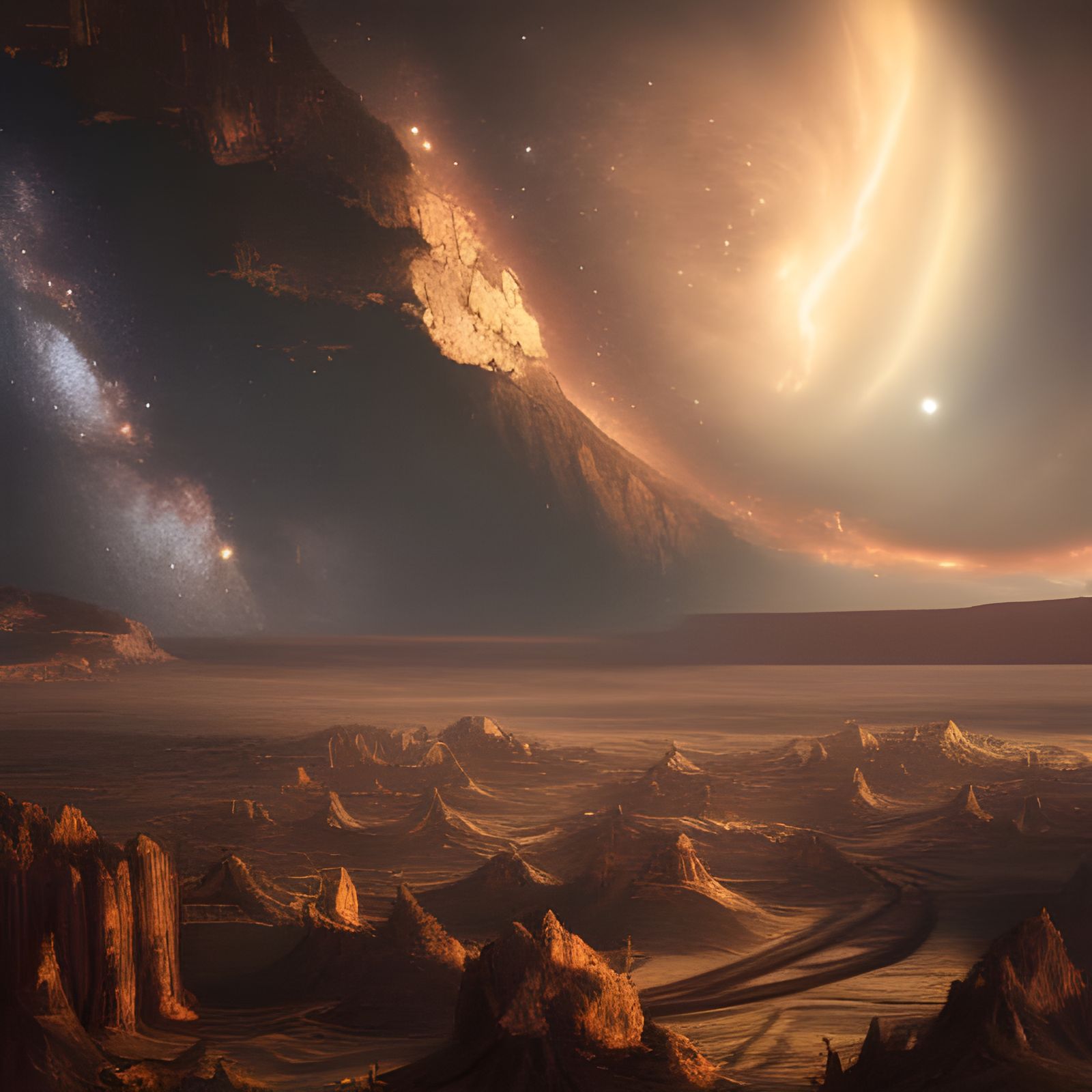 Epic Milky Way: Cinematic Digital Matte Painting