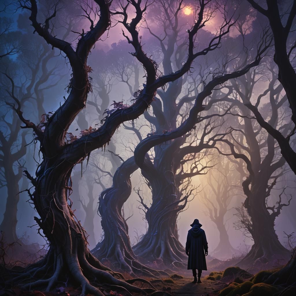 Twilight Forest: A Dark Surreal Dreamscape