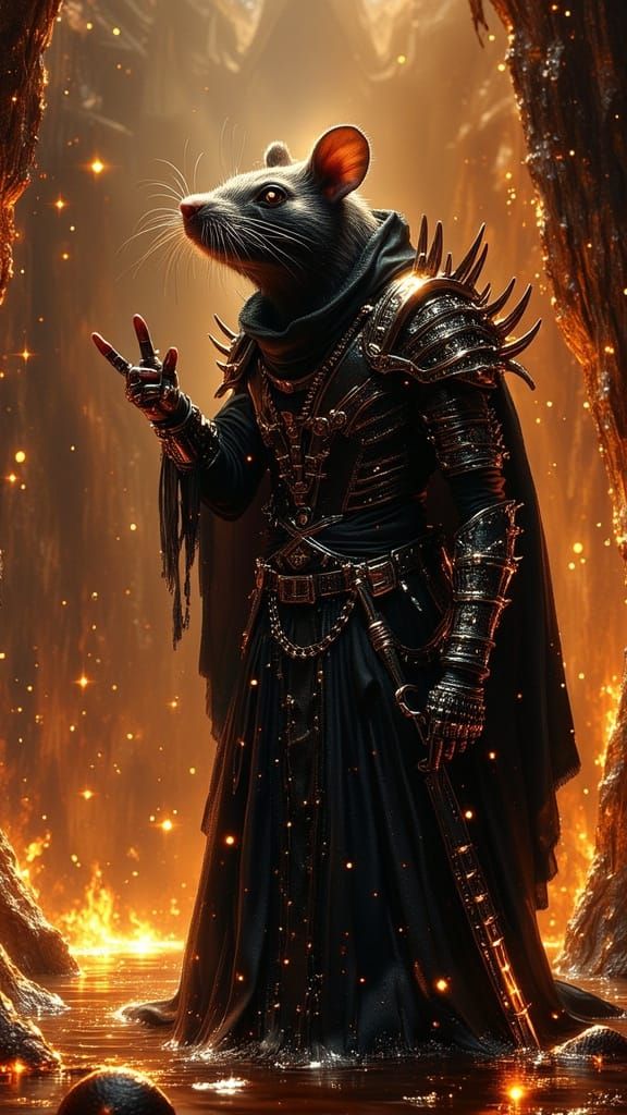 Lord Rattus is annoyed that he hadn’t noticed SOMEONE has stolen his apple🙀🐭