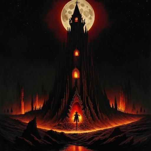 Dark Magic Tower Protecting Lost Souls
