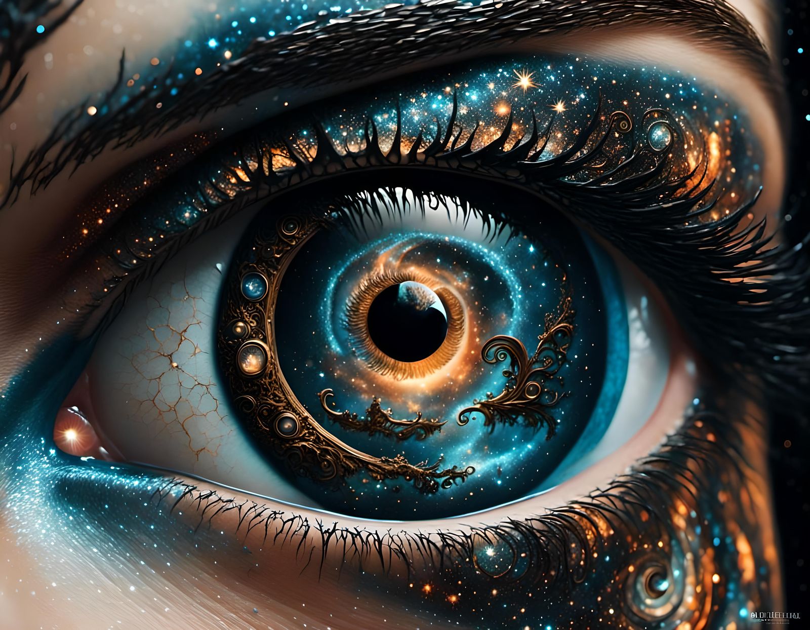 Surreal Mystery Eye Close-Up