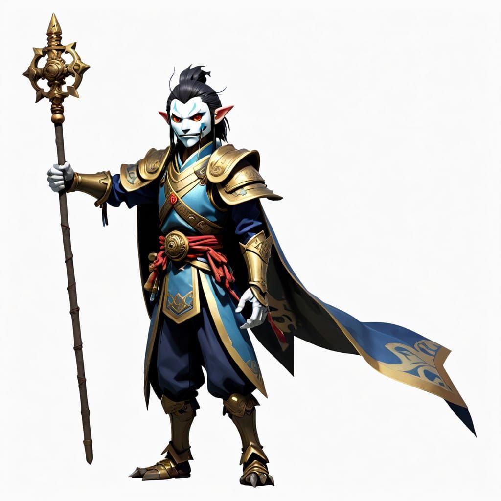 Cursed Puppet Game Asset in 2.5D Kyoto Animation Style