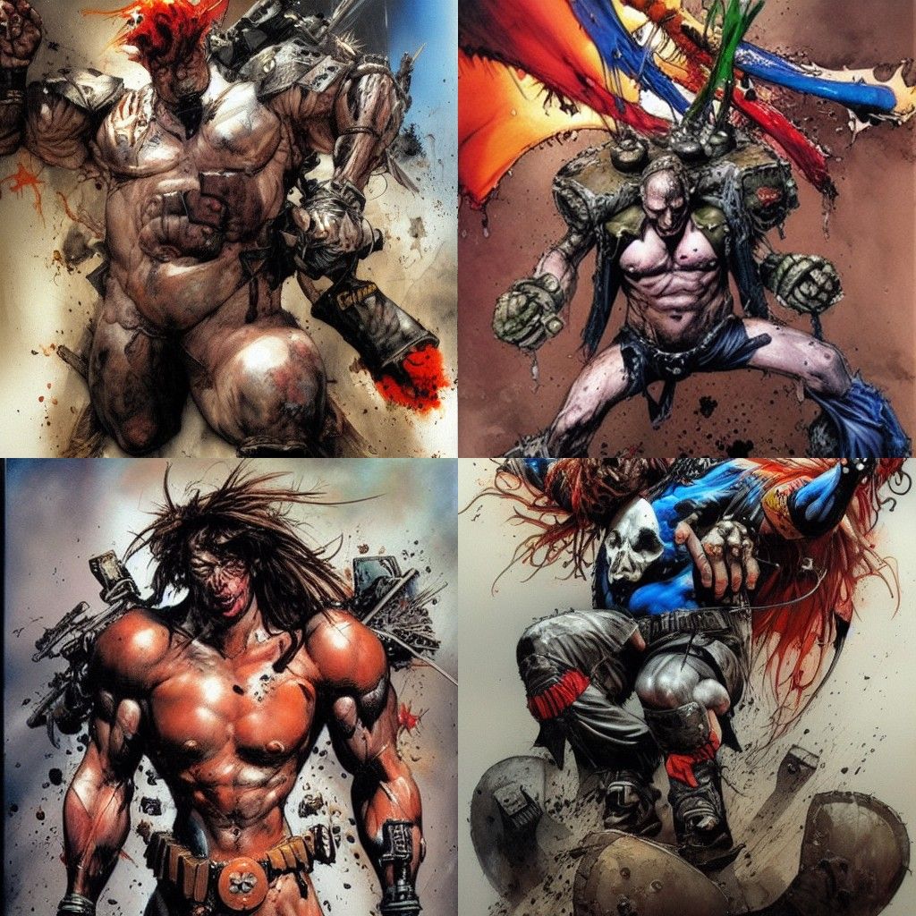 Dynamic Warrior Rises: Comic Book Illustration