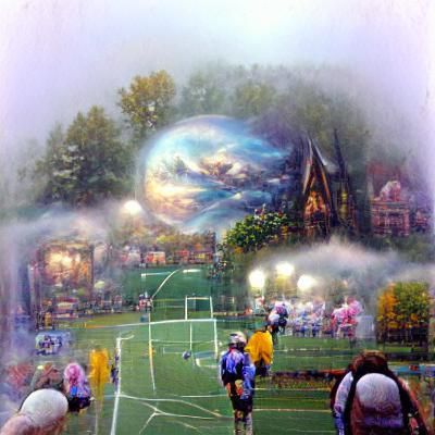 Ethereal Fantasy Soccer Ball in Hyperdetail